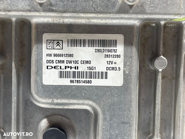 ECU Calculator Motor Peugeot 508 2.0 HDI 2010 - 2018 Cod 9678514580 9666912580 [2789] - 2