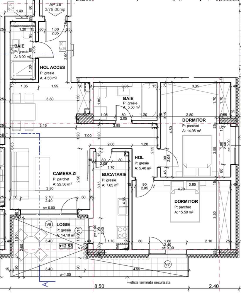 Dezvoltator vand apartament 3 camere Andrei Muresanu - Imagine principală: 5/19