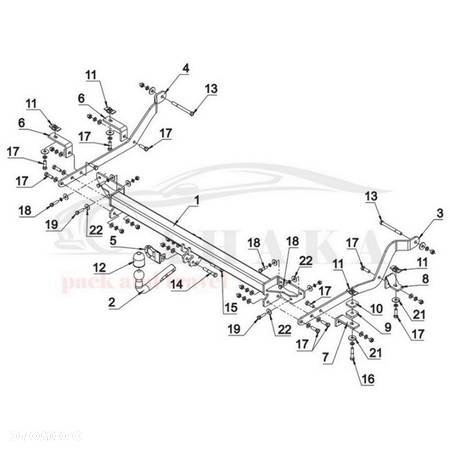 Hak Holowniczy Odkręcany Do Fiat Ducato L4, L5 Furgon, Bus Od 2014 - 2