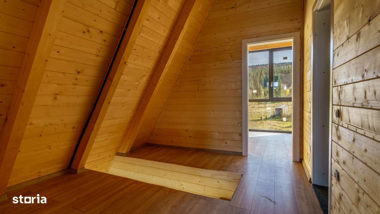 Cabana A-Frame, finisata, Smida, comosion 0%-10