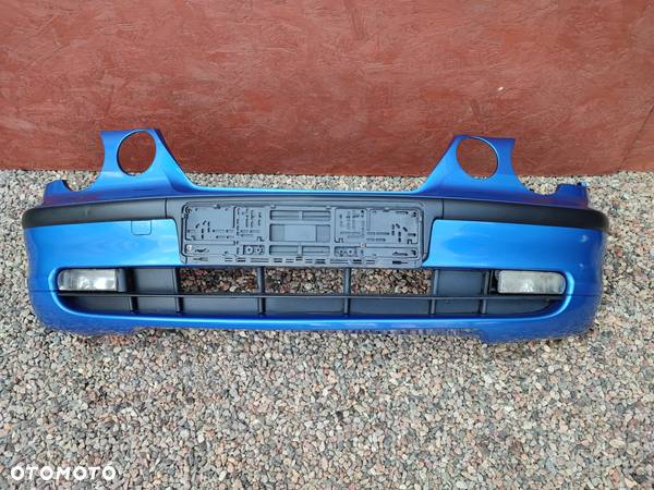 BMW E46 COMPACT ORYGINALNY ZDERZAK PRZEDNI W KOLORZE: ESTORILBLAU 335/5 W BDB STANIE O NR.  0 028 791 OEM - 1