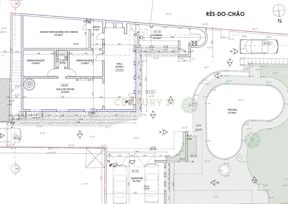 Distinta Moradia, com piscina e adega - perto de praias-23