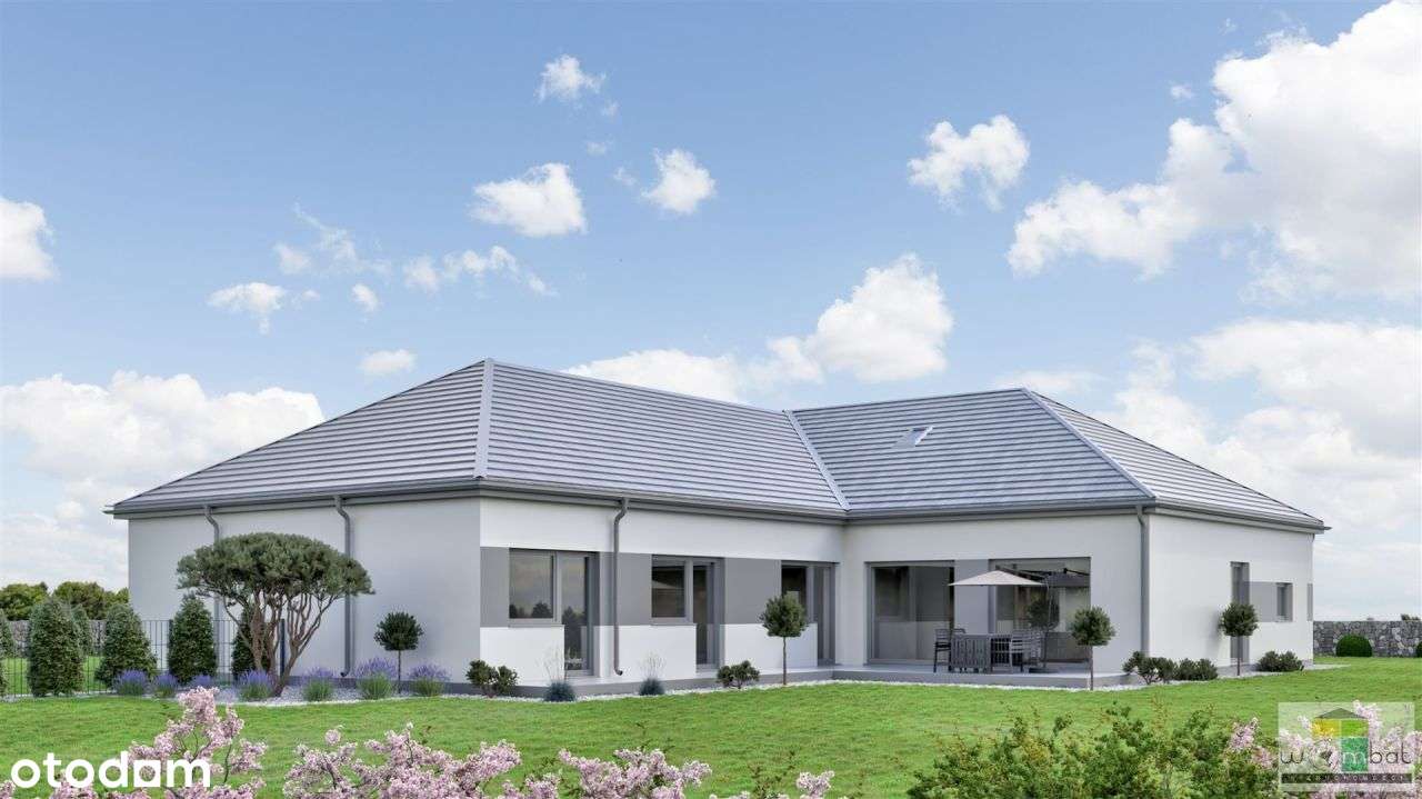 Nowoczesny dom parterowy w zabudowie bliżniaczej. - Pełny obrazek: 5/11