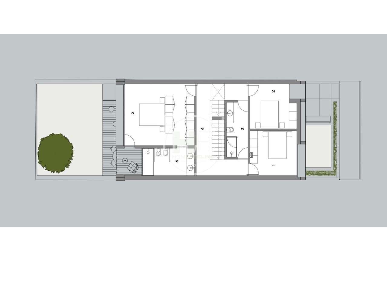 Moradia nova de 292m2, 5 quartos, vista, terraço, jacuzzi, Alcântara,-9