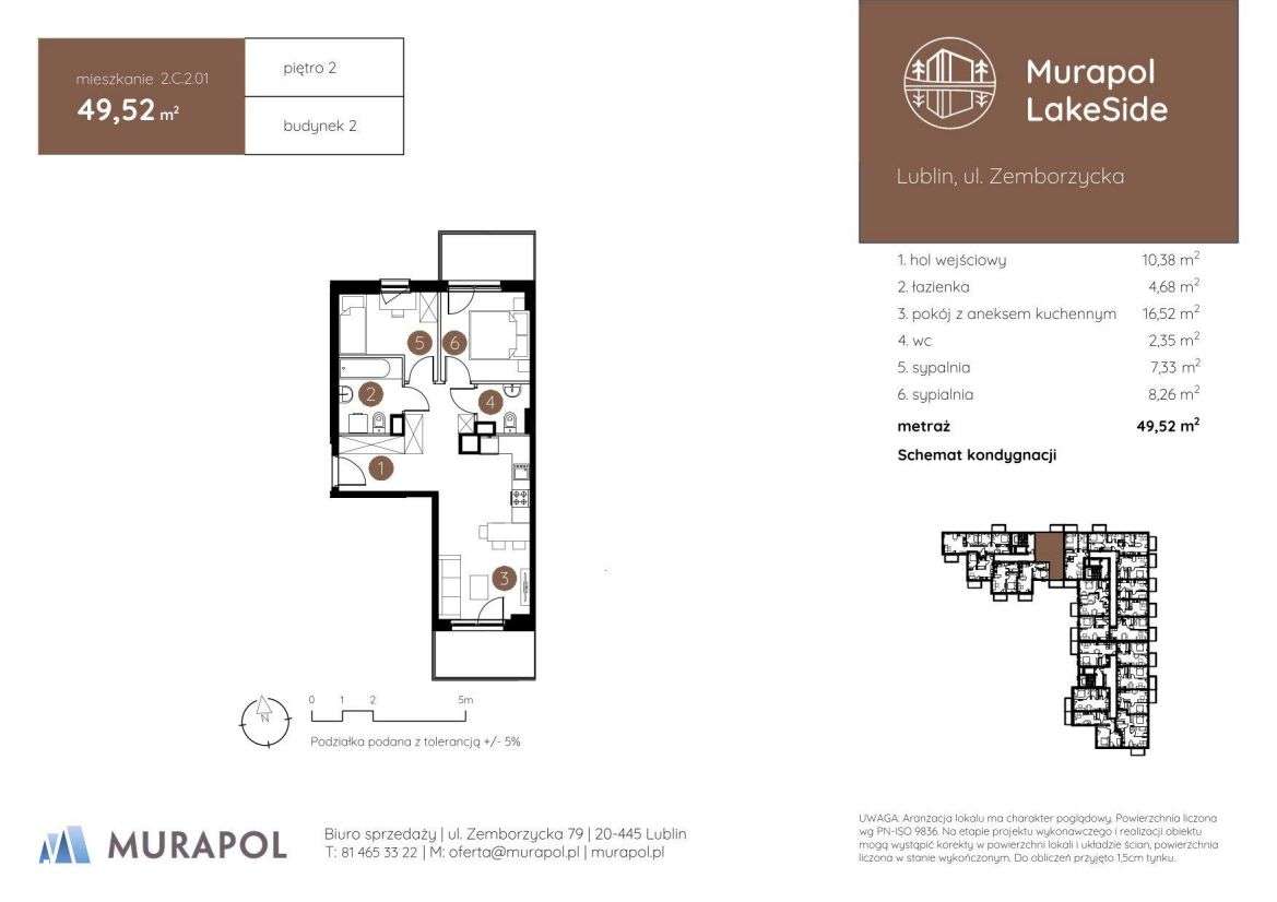 3-pokojowe mieszkanie 49m2 Bezpośrednio - Pełny obrazek: 2/6