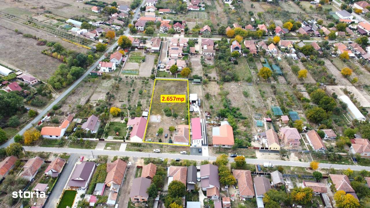 Teren 2.657 mp – toate utilitatile– Urseni, Moșnița Nouă - Imagine principală: 5/9