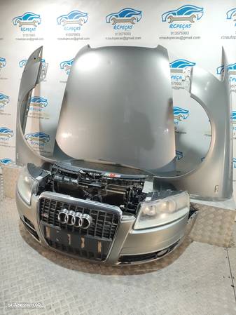 FRENTE COMPLETA AUDI A6 C6 SLINE S-LINE CAPOT PARACHOQUES GUARDA-LAMAS OTICAS RADIADOR VENTILADOR FRENTE FIBRA REFORÇO - 3