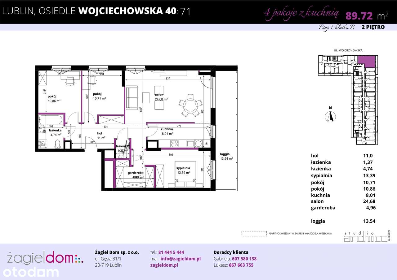 Wojciechowska Square | mieszkanie 71 - Pełny obrazek: 2/8