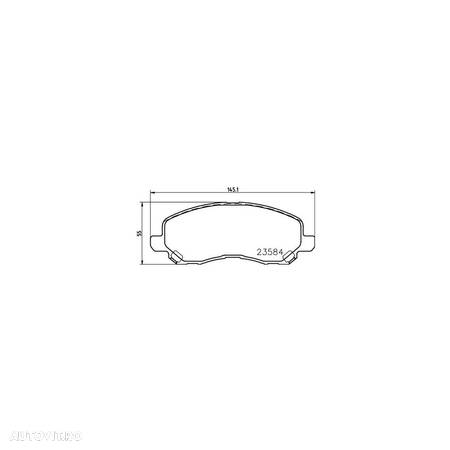 Placute frana fata Dodge Avenger Limuzina, 06.2007-, marca SRLine S70-0281 - 1