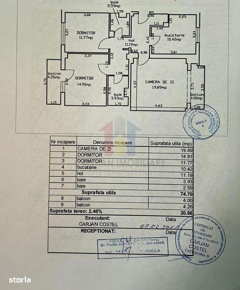 ETAJ 1, ap 3 camere Decomandat ,Buzaului 83mp - Imagine principală: 2/10