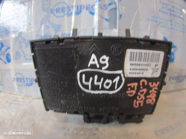 Interruptor 96598314XT CITROEN DS5 FASE 1 2013 2.0HDI 163CV 5P BRANCO REGULAÇÃO DO BANCO FD - 2