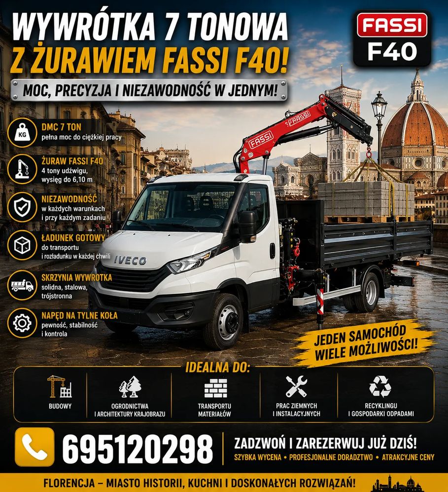 Iveco Daily Wywrotka 7 tonowa od ręki