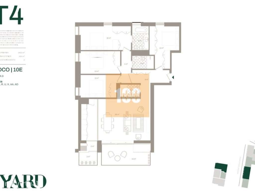 T4 novo com varandas - The Yard-40