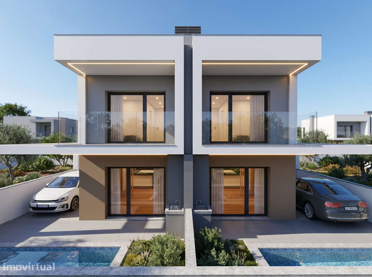 Moradia Geminada T3 com duas suites e Quarto no RC-1