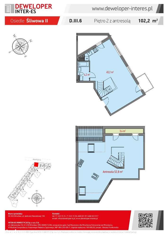 Mieszkanie dwupoziomowe 96,85 m2 - gotowe z aktem-13