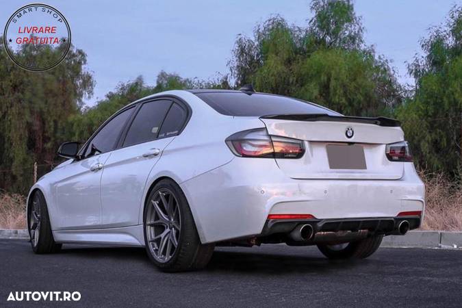 Difuzor Bara Spate cu Evacuare Dubla BMW 3 Series F30 F31 (2011-2019) M Performanc- livrare gratuita - 9