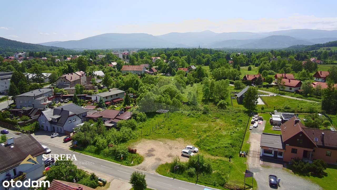 Widokowa działka budowlana z mediami i panoramą na Śnieżkę-11