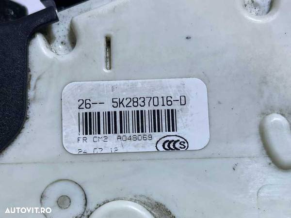 Broasca Incuietoare Usa Portiera Dreapta Fata VW Caddy 2016 - 2020 Cod 5K2837016D - 6