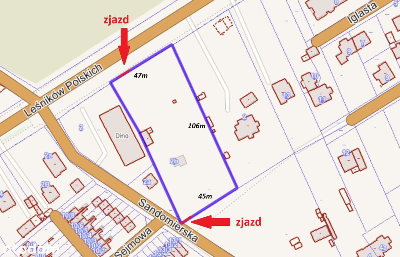 Łask Kolumna na sprzedaż działka przy Dino pod market park handlowy - Pełny obrazek: 5/7