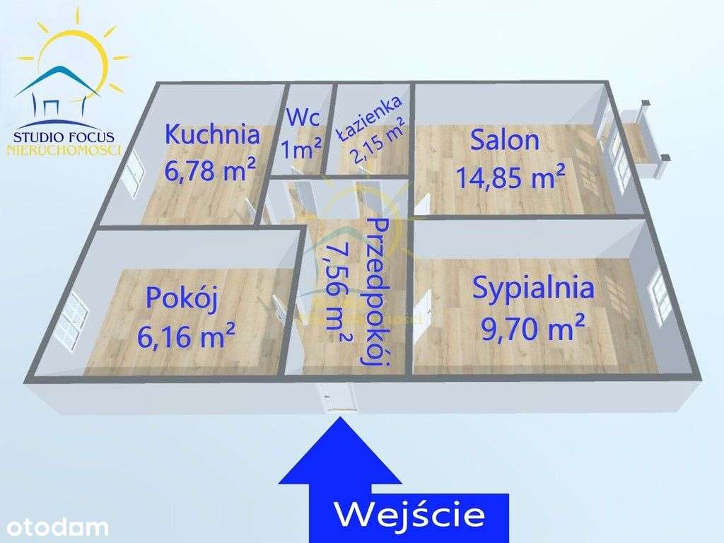 Klimatyczne mieszkanie (48,20m²) 3 pokoje I piętro-19