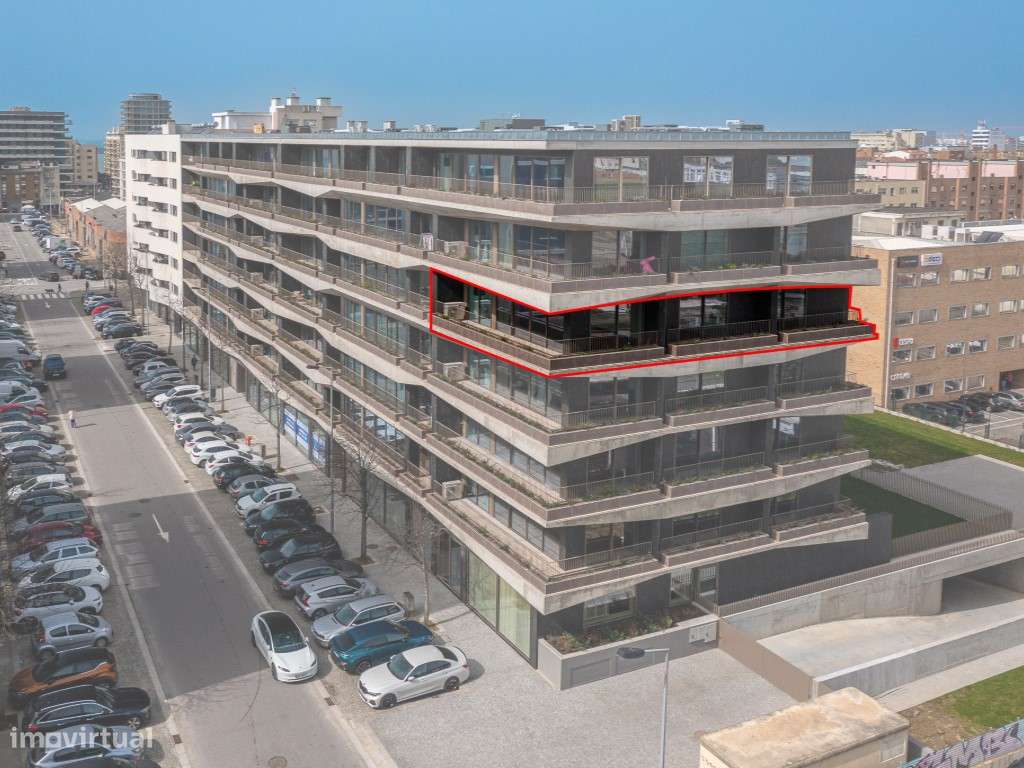 Apartamento T3 com 3 frentes em Matosinhos sul, no edifício Nautilus-45