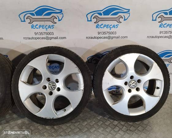 JANTES ORIGINAIS VW VOLKSWAGEN GOLF V 5 MK5 GTI 18' 7.5J ET42 5X112 - 3