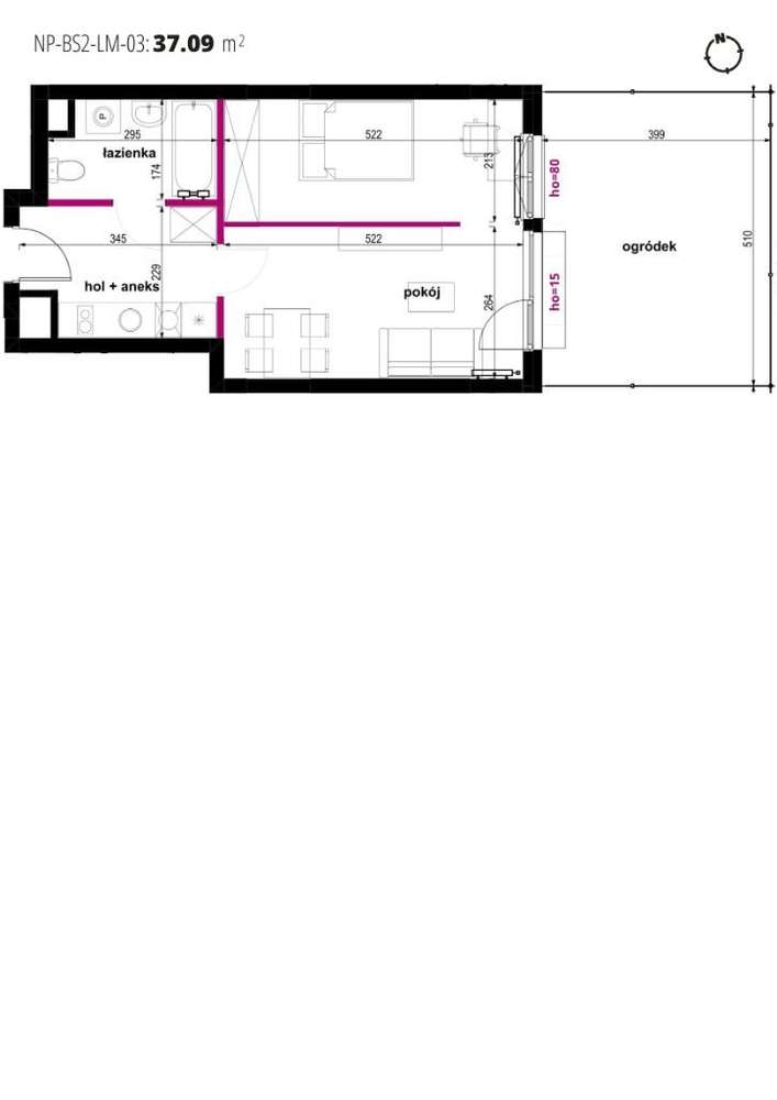Niwa Park etap II | nowe mieszkanie BS2, ogródek - Pełny obrazek: 4/9