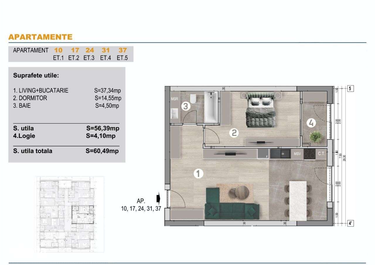 Apartament modern in bloc nou, zona Bd Constantin Brancoveanu - Sect 4 - Imagine principală: 5/23