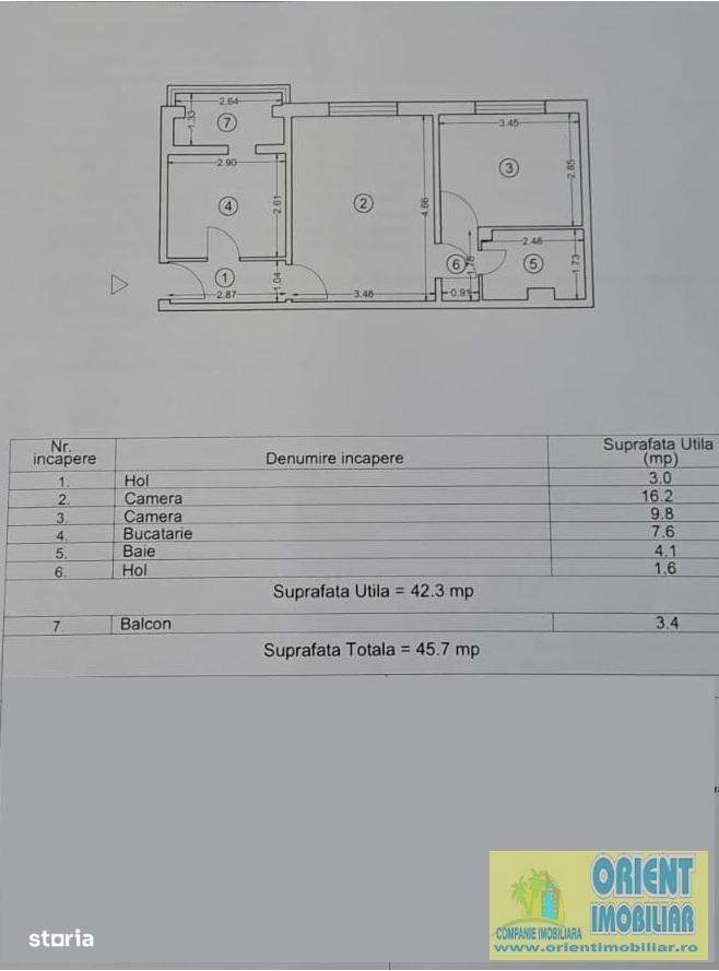 Inel 1, Eden, 2 camere, gaze, etaj 3, vanzari Constanta-10