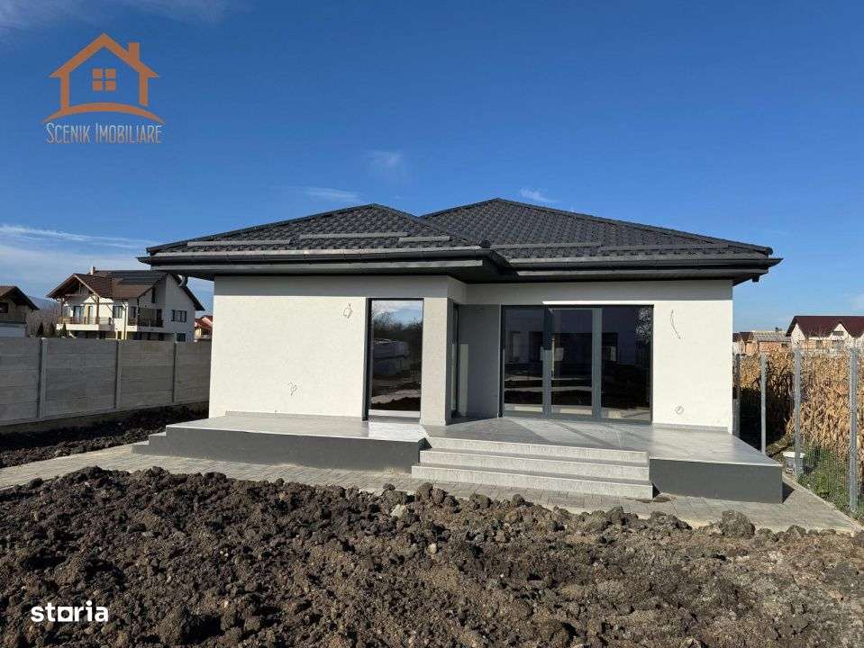 Casa noua, regim parter, mini cartier rezidential in Stupini-5