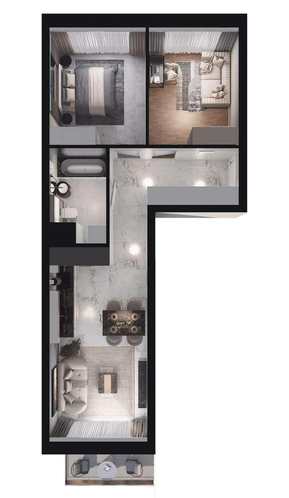 Najtańsze 3 Pokoje przy Lasku Marcelińskim - GOTOWE w tym roku! - Pełny obrazek: 5/12