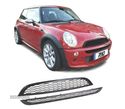 GRELHA FRONTAL PARA MINI COOPER S 01-06 PRETO BRILHANTE - 2