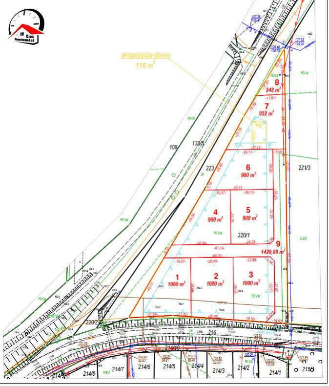 Działka z WZ pod dom 100m od jeziora,330m od plaży - Pełny obrazek: 2/15