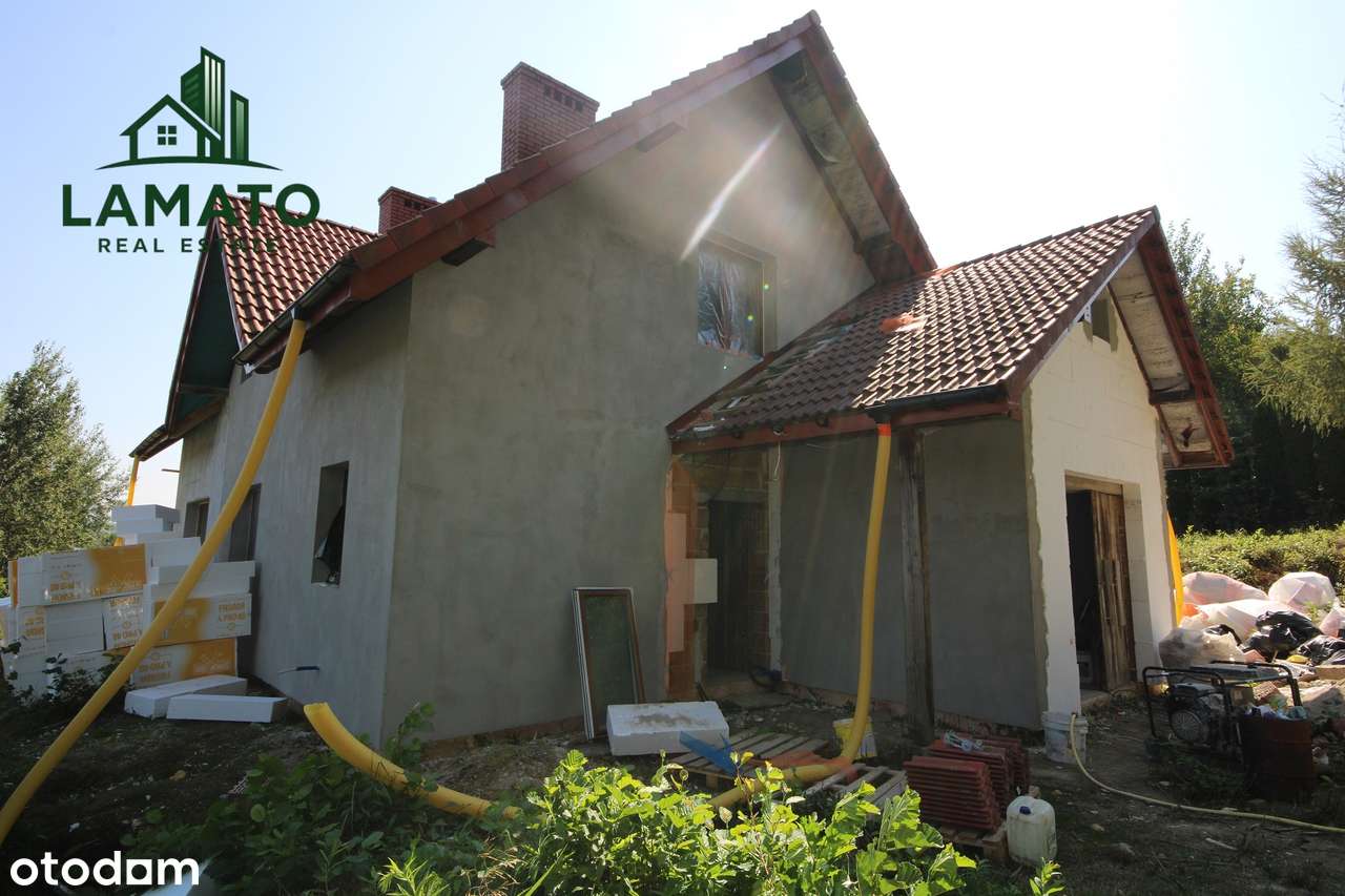Dom wolnostojący 196 m2 | Włosań |stan surowy zamknięty |działka 10ar-12