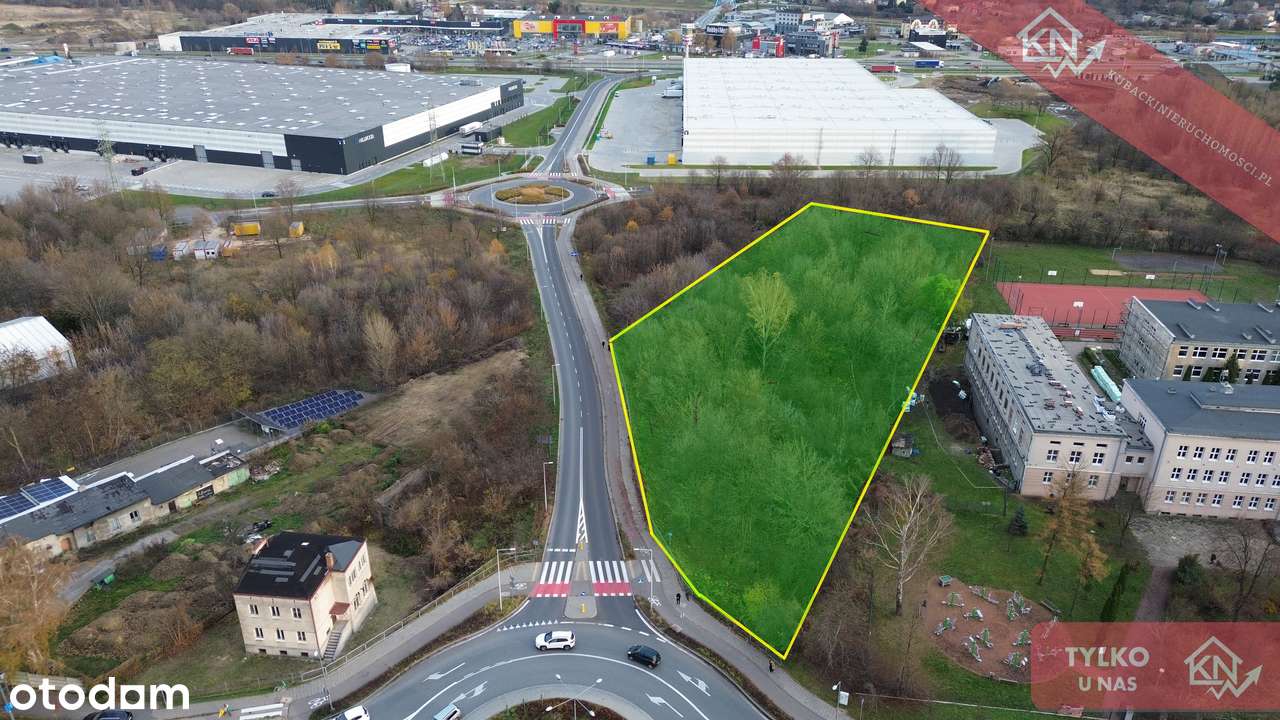 Działka inwestycyjna 7286 m2 ul. Warszawska - MPZP-1