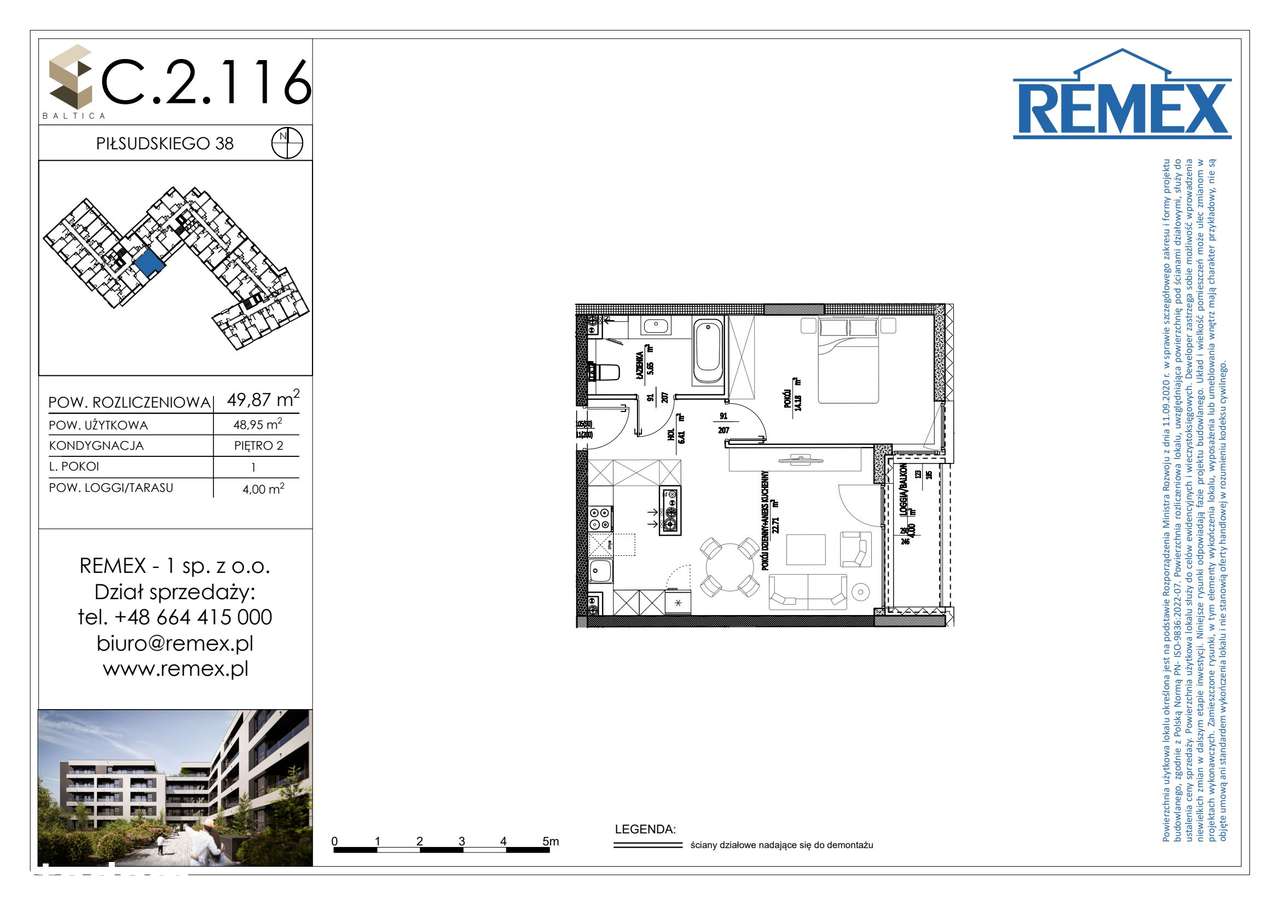 BA͏LT͏IC͏͏A | mieszkanie 2-pok. | C.2.116 - Pełny obrazek: 2/7