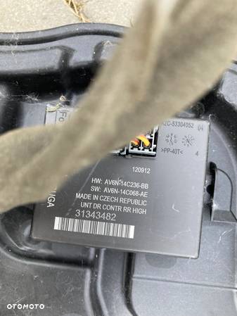 Płyta Podnośnik szyby zamek drzwi  silniczek moduł Volvo v60 prawy tył 31301746 - 4