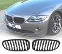 GRELHAS FRONTAIS PARA BMW Z4 ROADSTER COUPE 03-09 PRETO BRILHO - 1