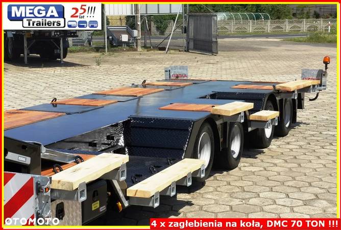 Inny Niskopodłogwa 4x zagłębiana MEGA Trailers, 4-osie, Ład. 58 TON ! - 28