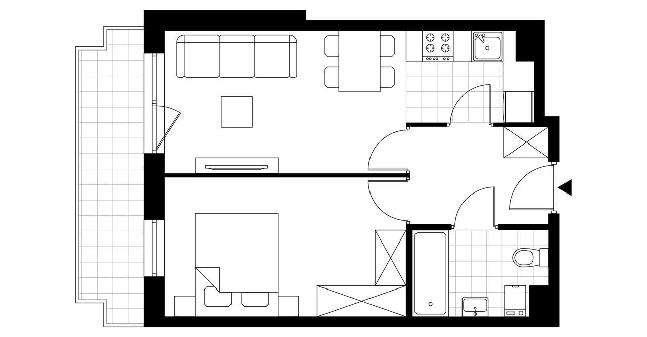 Diamentowe Tarasy | ustawne mieszkanie D/M27 - Pełny obrazek: 4/8