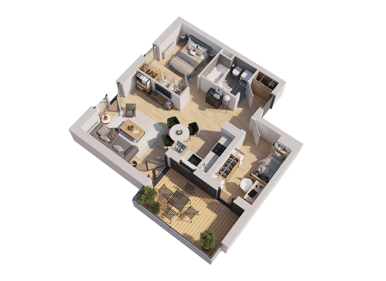Mieszkanie na sprzedaż, 3 pokoje, 53 m², Dopiewo