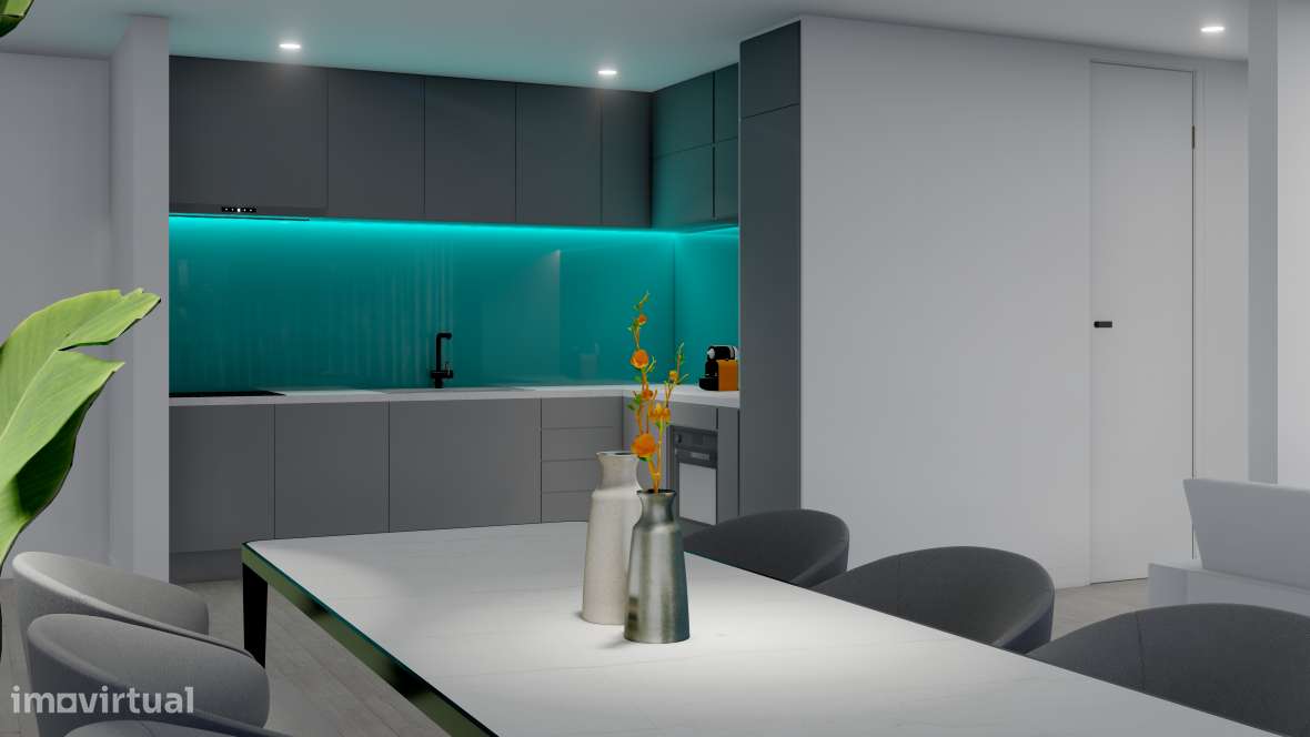 Apartamento T1+1 com garagem - Grande imagem: 2/7