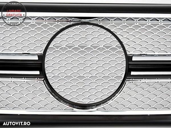 Grila Centrala Mercedes G-Class W463 (1990-2014) G65 Design Chrome Edition- livrare gratuita - 4