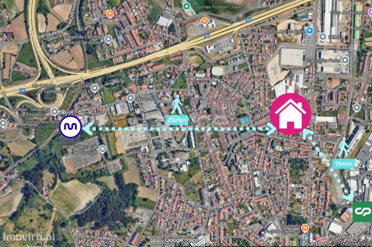 Terreno urbano para construção de moradia em Custóias - Grande imagem: 5/17