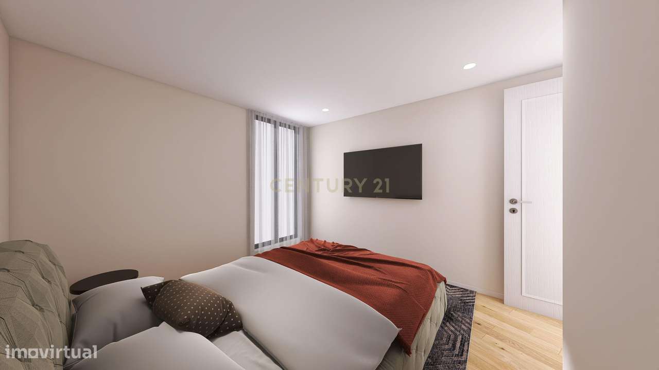 Apartamento T1 NOVO | Cedência de Posição | Junto ao Colégio CCG | Pon-7