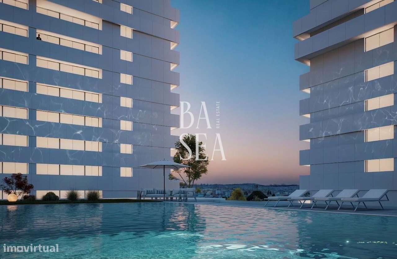 Apartamento T2 novo em condomínio com piscina em Ramalde Porto - Grande imagem: 3/33