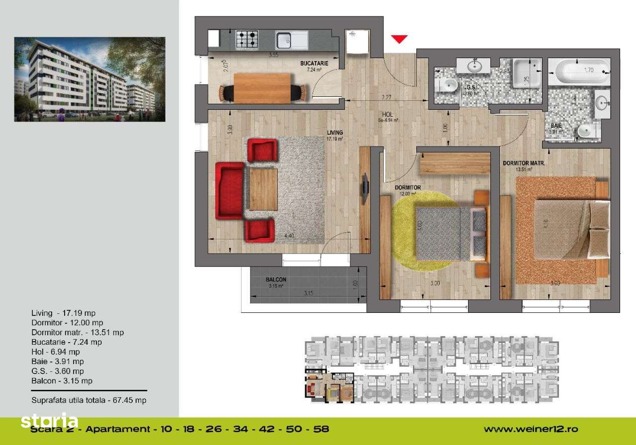 Apartamente 3 camere Militari Direct Dezvoltator Proiect Weiner12-0