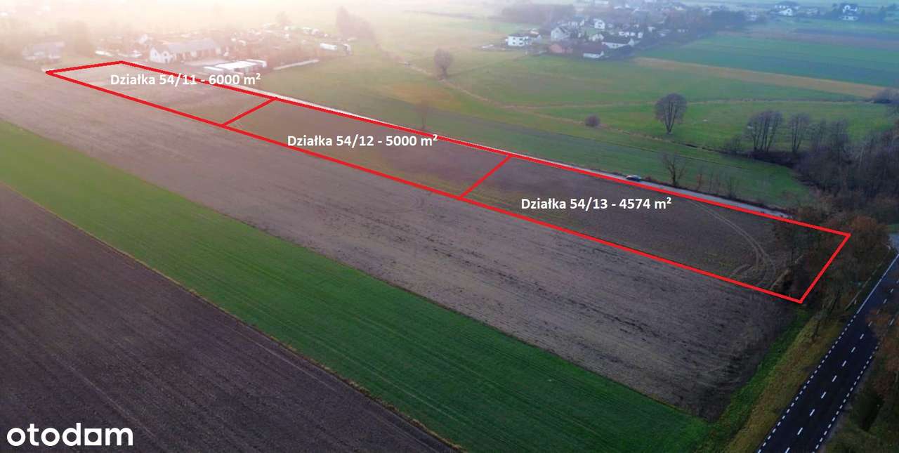 TRZY ATRAKCYJNE DZIAŁKI USŁUGOWO-BUDOWLANE - WOLA MYSTKOWSKA (WYSZKÓW) - Pełny obrazek: 1/13