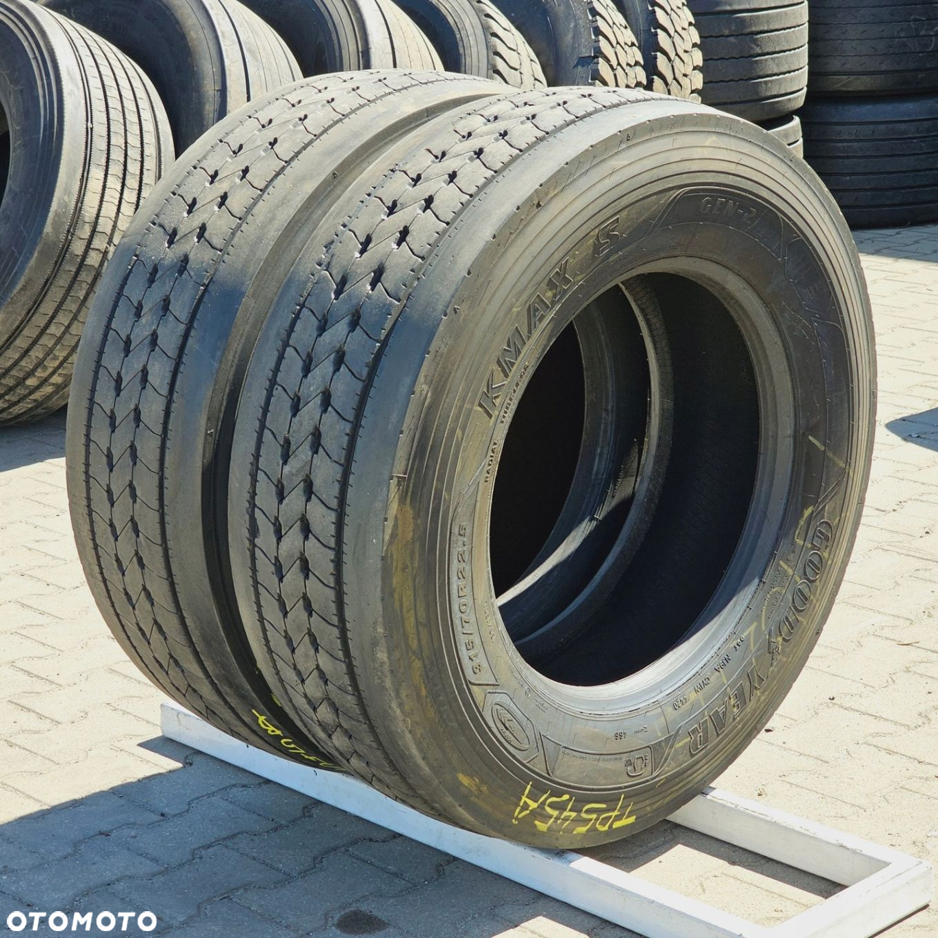 315/70R22,5 GOODYEAR KMAX S HL GEN-2 11mm OPONA UŻYWANA PRZÓD TP545 - 5