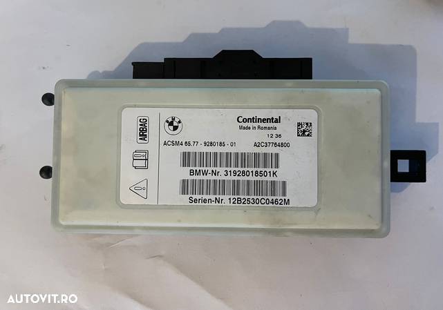 Modul control Airbag BMW F10 F01 F22 F30 6837359 9350003 9343687 - 1